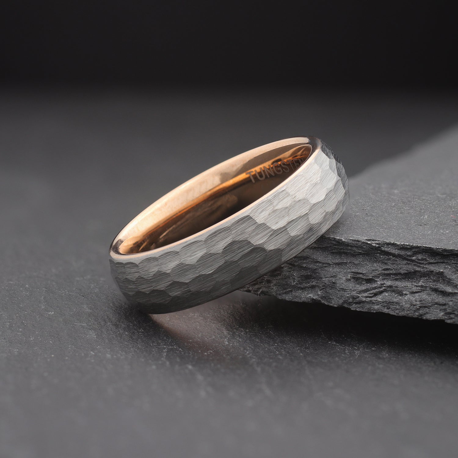 Hammered - Silver | Rose Gold