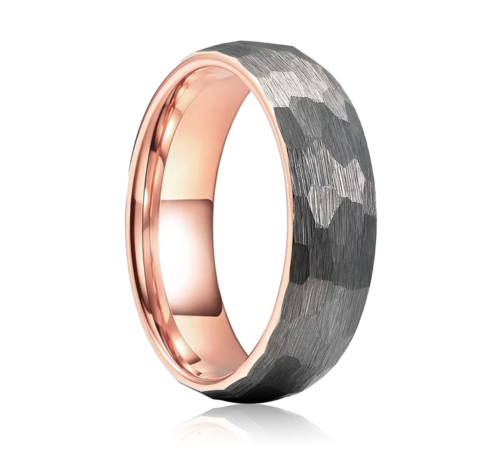 Hammered - Silver | Rose Gold