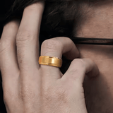 man wearing a tungsten carbide wedding ring