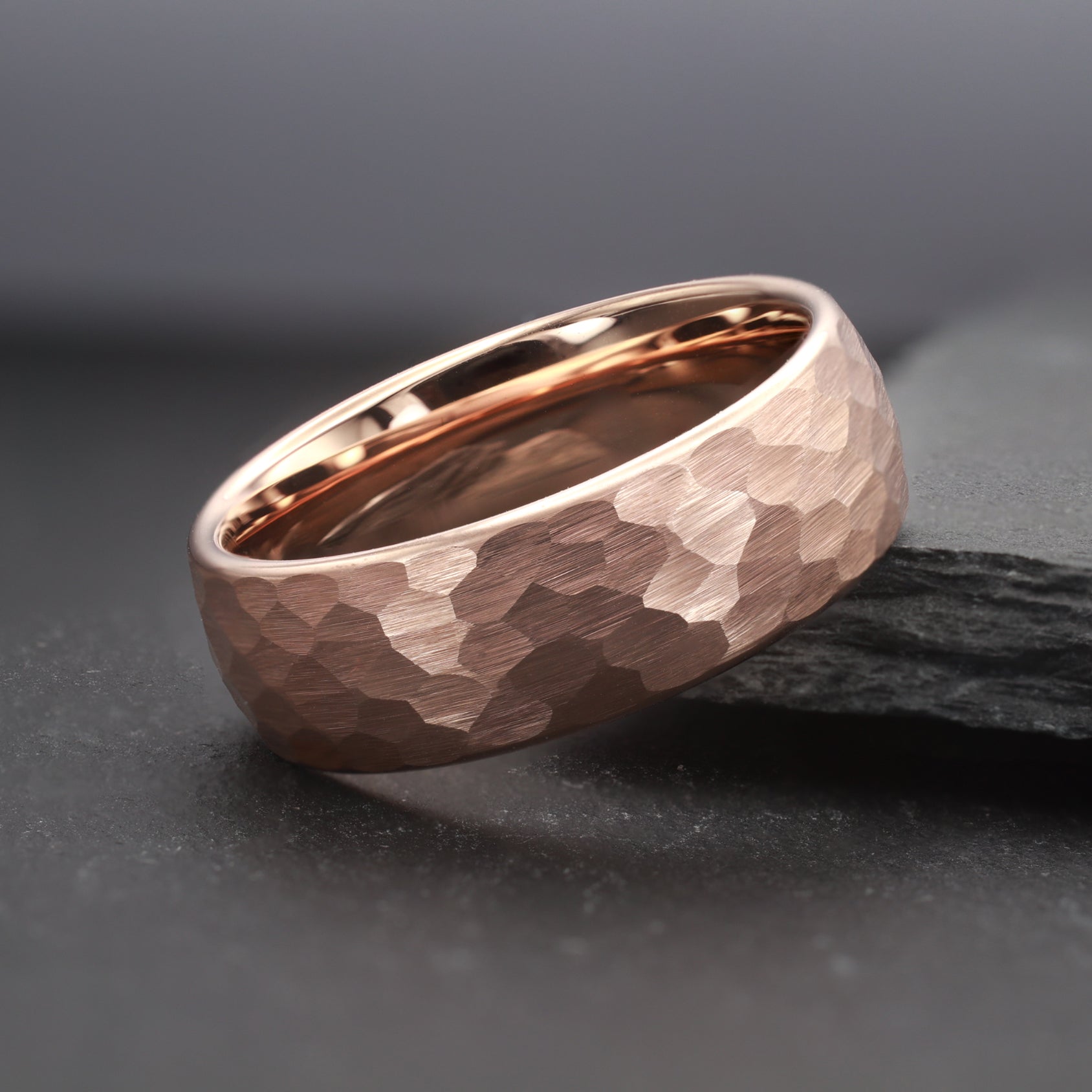 Hammered - Rose Gold