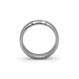 mens grey tungsten wedding band