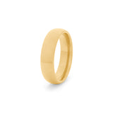 mens gold tungsten wedding ring