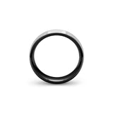 black tungsten wedding band