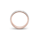 rose gold silver ring