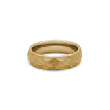 hammered gold mens wedding ring