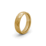 gold ring hammered