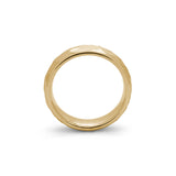 hammered gold wedding band