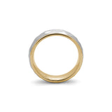 gold hammered wedding ring