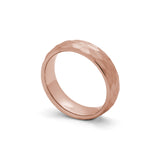 hammered wedding band for men