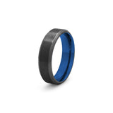 mens titanium black ring