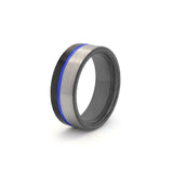 black and blue ring