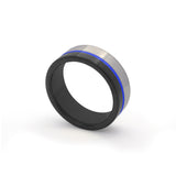 black blue wedding band