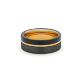 black wedding rings for him