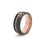 black wedding ring for men