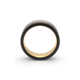 black silver mens ring