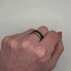 Ridge - Black & Gold Tungsten Wedding Ring