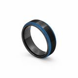 dark tungsten wedding band