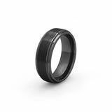 tungsten black ring for men