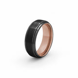 black tungsten wedding band