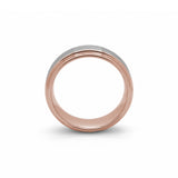 rose gold tungsten ring