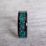 Celestial. Mens Black Meteor Wedding Ring